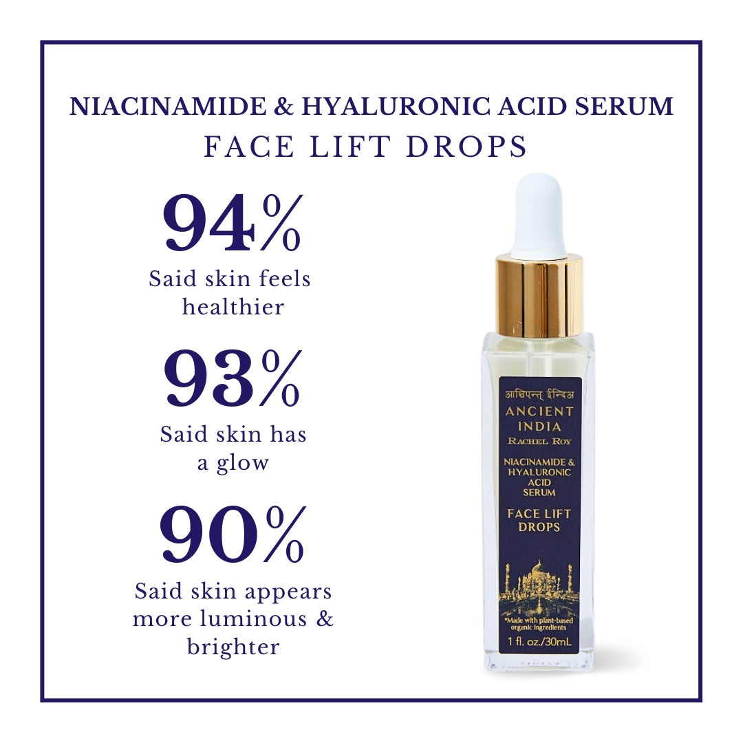 Niacinamide And Hyaluronic Acid Serum Face Lift Drops | All Skin Types